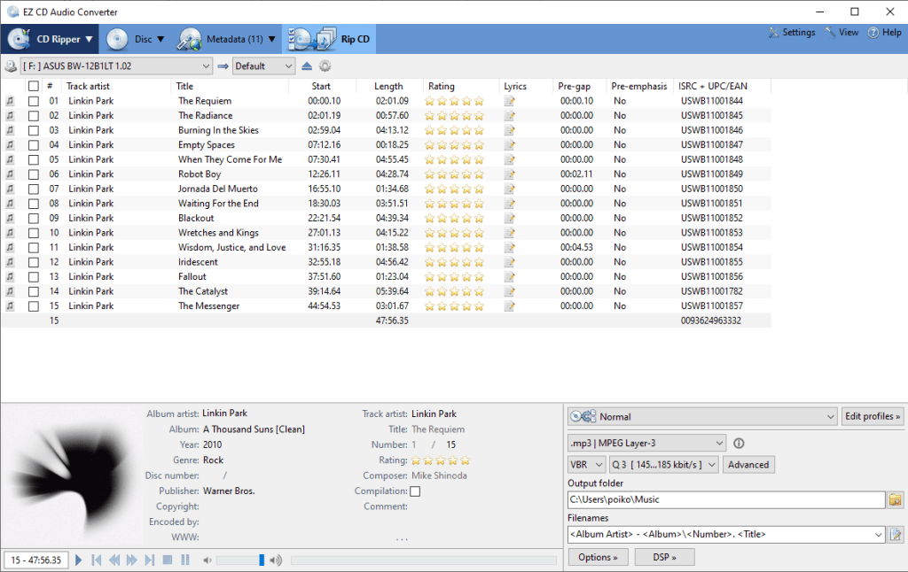 EZ CD Audio Converter 10.0.7.1 Crack Plus Serial Key 2022 Download